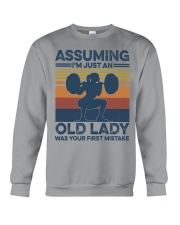 I'm Just An Old Lady Was Your First Mistake Crewneck Sweatshirt tile