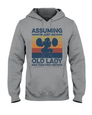 I'm Just An Old Lady Was Your First Mistake Hooded Sweatshirt tile