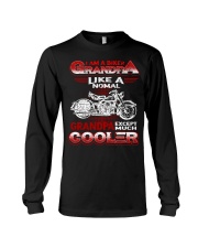 Grandpa Biker Much Cooler Long Sleeve Tee tile