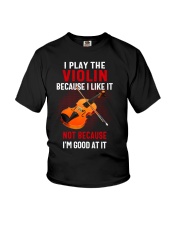 I Play The Violin Because I Like It Youth T-Shirt tile