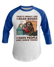 That's What I Do - I Read Books Baseball Tee tile
