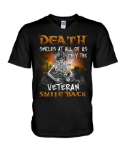 Only Veteran Smile Back V-Neck T-Shirt tile