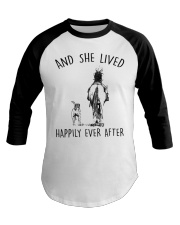 And She Lived Happily Ever After Baseball Tee tile