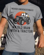 Never Underestimate An Old Man With A Tractor Classic T-Shirt apparel-classic-tshirt-lifestyle-28