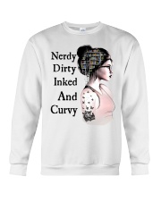 Nerdy Dirty Inked And Curvy Crewneck Sweatshirt tile