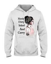 Nerdy Dirty Inked And Curvy Hooded Sweatshirt tile