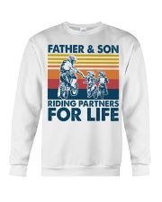 Father And Son Riding Partners For Life Crewneck Sweatshirt tile