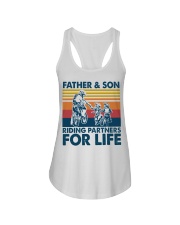 Father And Son Riding Partners For Life Ladies Flowy Tank tile