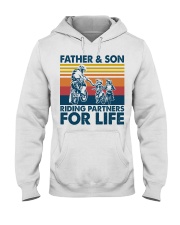 Father And Son Riding Partners For Life Hooded Sweatshirt tile