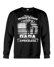 Vietnam Veteran Being Papa Crewneck Sweatshirt tile