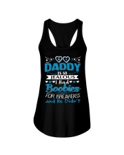 I Had Boobies For Breakfast Ladies Flowy Tank tile