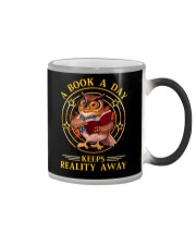 A Book A Day - Keeps Reality Away Color Changing Mug tile