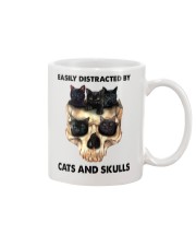 Easily Distracted By Cats And Skulls Mug tile
