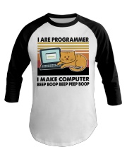 I Are Programmer Baseball Tee tile