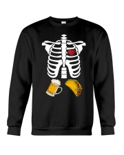Beer Tacos Skeleton Crewneck Sweatshirt tile