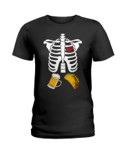Beer Tacos Skeleton Ladies T-Shirt front