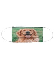 Big Face Golden Retriever Cloth face mask aos-face-mask-coverlet-lifestyle-front-01