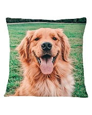 Big Face Golden Retriever Square Pillowcase thumbnail