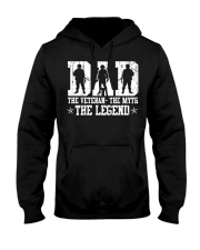 Dad Veteran Legend Hooded Sweatshirt front