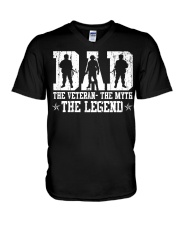 Dad Veteran Legend V-Neck T-Shirt tile