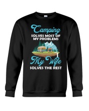 Camping Solves Most Of My Problems Crewneck Sweatshirt tile