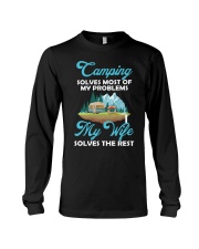 Camping Solves Most Of My Problems Long Sleeve Tee tile