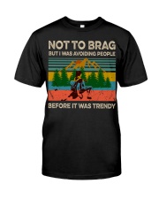 I Was Avoiding People Before It Was Trendy Classic T-Shirt tile
