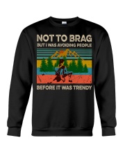 I Was Avoiding People Before It Was Trendy Crewneck Sweatshirt tile