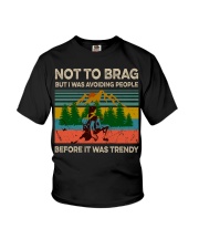 I Was Avoiding People Before It Was Trendy Youth T-Shirt tile