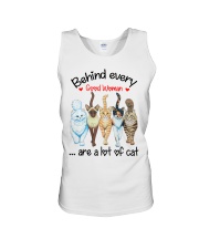 Behind Every Good Woman Are A Lot Of Cat Unisex Tank tile
