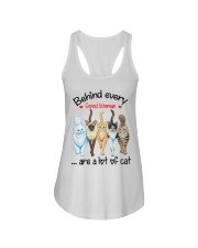 Behind Every Good Woman Are A Lot Of Cat Ladies Flowy Tank tile