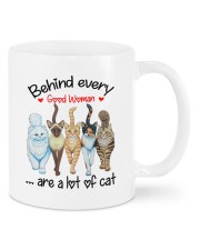 Behind Every Good Woman Are A Lot Of Cat Mugs tile