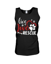 Live Love Rescue Unisex Tank tile