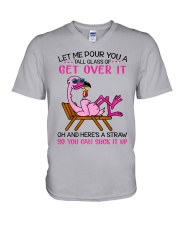 Let Me Pour You A Tall Glass Of Get Over It V-Neck T-Shirt tile