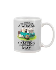 A Woman Who Loves Camping And Was Born In May Mug tile