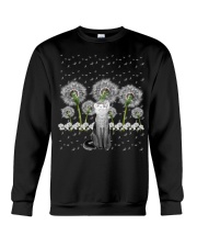 Cat And Dandelion Crewneck Sweatshirt tile