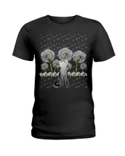 Cat And Dandelion Ladies T-Shirt front