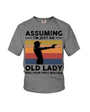 Assuming I'm An Old Lady Was Your First Mistake Youth T-Shirt tile