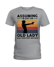 Assuming I'm An Old Lady Was Your First Mistake Ladies T-Shirt front