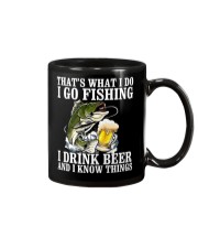 I Go Fishing - I Drink Beer And I Know Things Mug tile