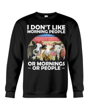 I Don't Like Morning People Crewneck Sweatshirt tile