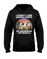 I Don't Like Morning People Hooded Sweatshirt tile