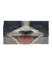 Big Face Border Collie Cloth face mask front