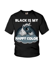 Black Is My Happy Color Youth T-Shirt tile