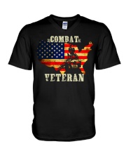 Combat Veteran V-Neck T-Shirt tile