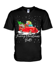 Merry Christmas Y'all V-Neck T-Shirt tile