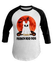 French Boo-Dog Baseball Tee tile