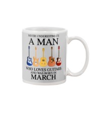 A Man Who Loves Guitar And Was Born In March Mug tile