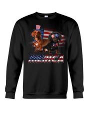 Dachshund Merica design Crewneck Sweatshirt tile