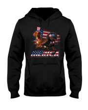 Dachshund Merica design Hooded Sweatshirt tile